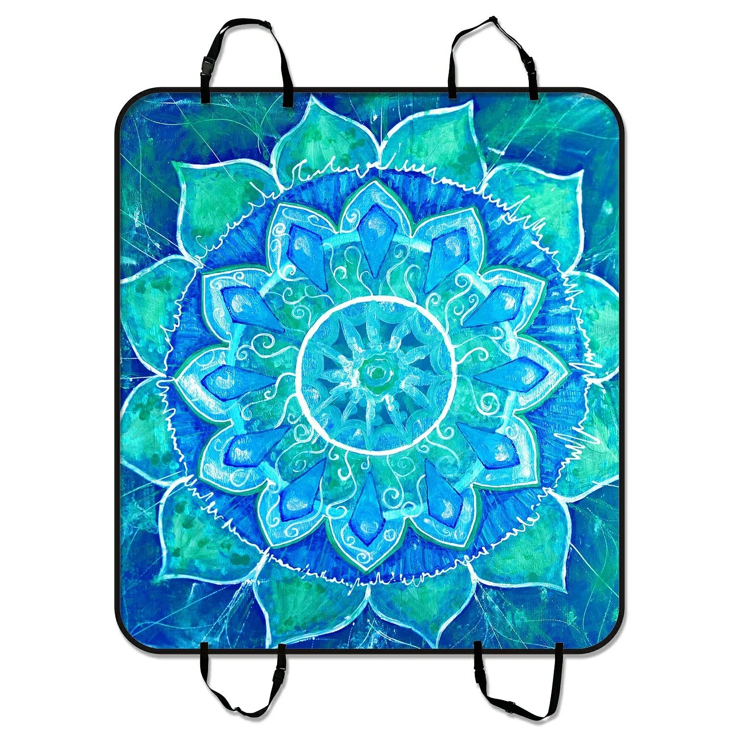 GCKG Mandala Trippy Psychedelic Abstract Painting Pet Car Sizeeat Cover Dog Car Sizeeat Mat Hammock Cargo Mat Trunk Mat For Cars Trucks and SizeUV 54x60 inches