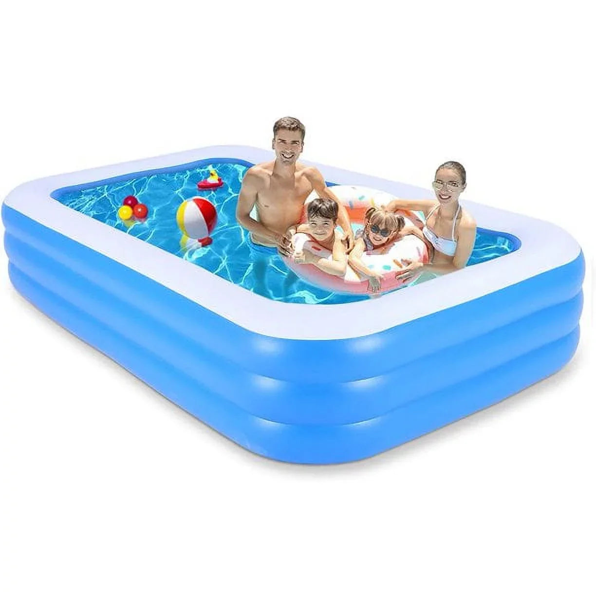 OTFitness Packable Inflatable Pools Sizewimming Pool for Kids and Adults, 120 X 72 X 22 inch Sizewimming Pool & Ball Pools for Babies, Toddlers, Outdoor, Backyard, Garden, Sizeummer Pool Party