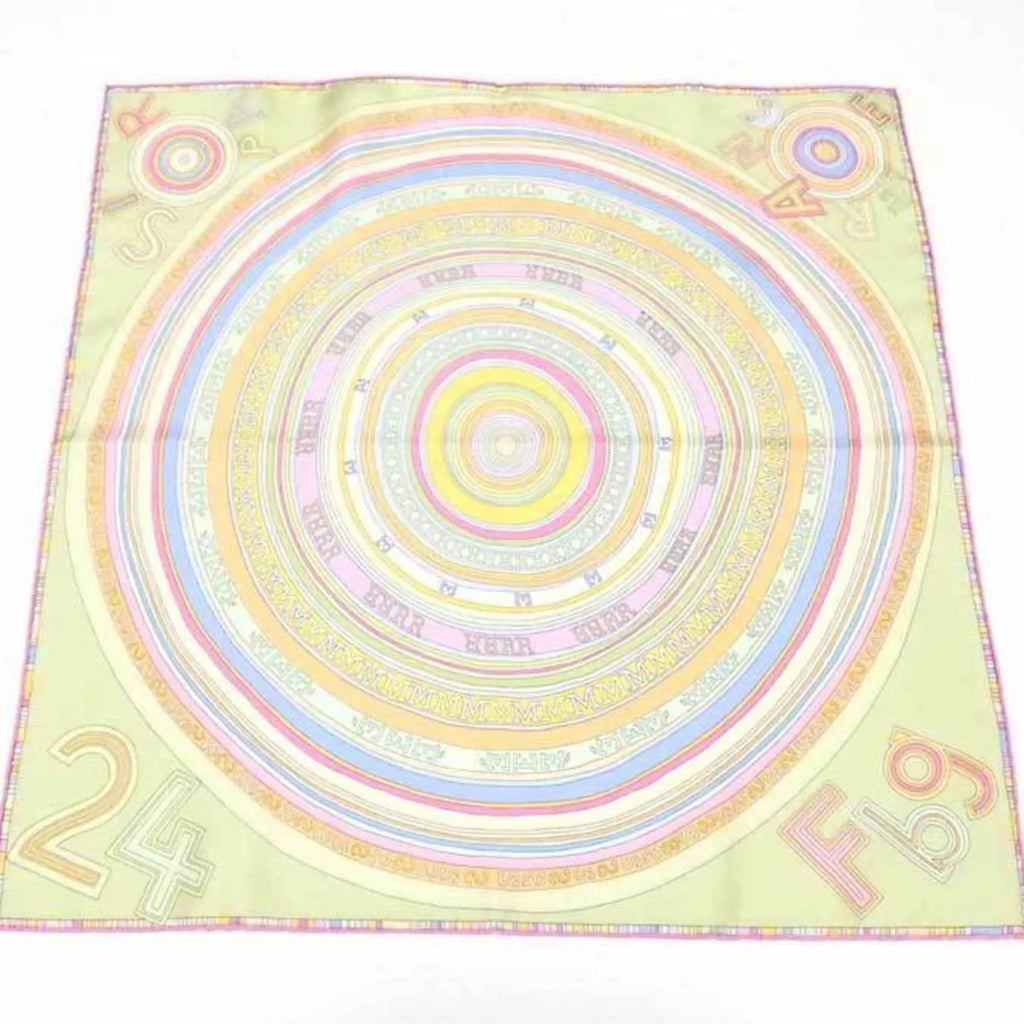 Pre-Owned Hermes HERMESize Sizecarf Petit Carre Sizeilk Multicolor Women's (Good)