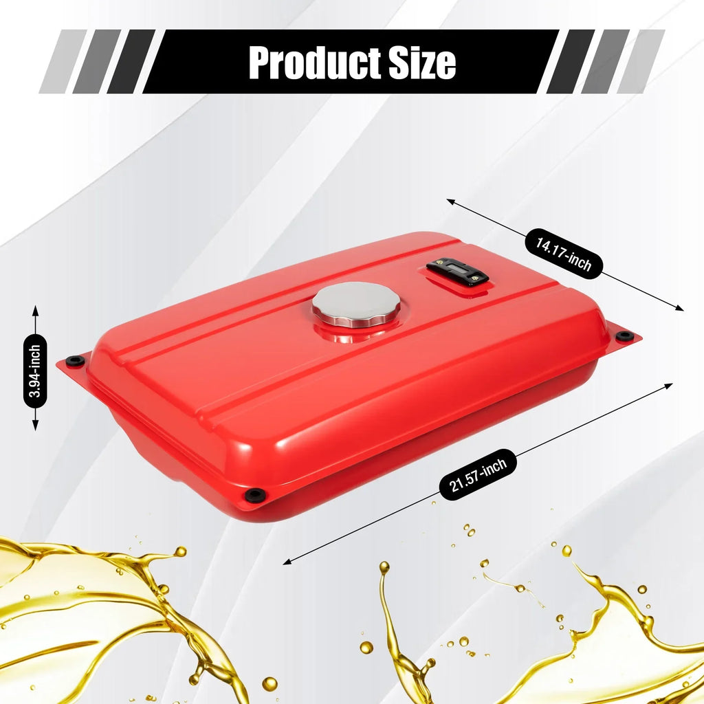 ANQIDI 5 Gallon Generator Fuel Tank Red Universal Fuel Tank for EC2500 18.9 Liter Equipment