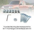 Mad Hornets Truck Bed Mounting Bolt Hardware Kit For 83-11 Ford Ranger & 94-08 Mazda 924-310