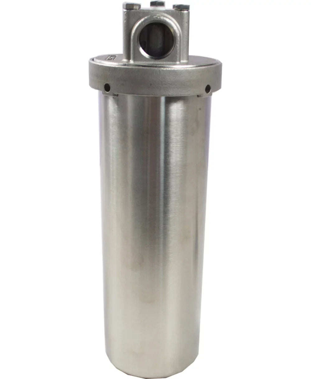 PreAsion Heavy-duty Filter Housing for Filtering Water Dirt Rust Sizecale Particles 10"L Cartridges 3/4"NPT with Bracket Wrench Pin