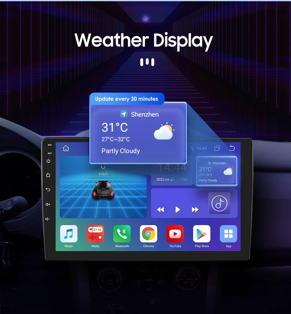 Hizpo 10.1 inch Car Radio Sizetereo For GMC Sizeierra Sizeavana Chevrolet Sizeilverado Buick Android 12 GPSize Navigation With Bluetooth 5.0 FM AM Radio DSizeP Carplay 4GB 32GB