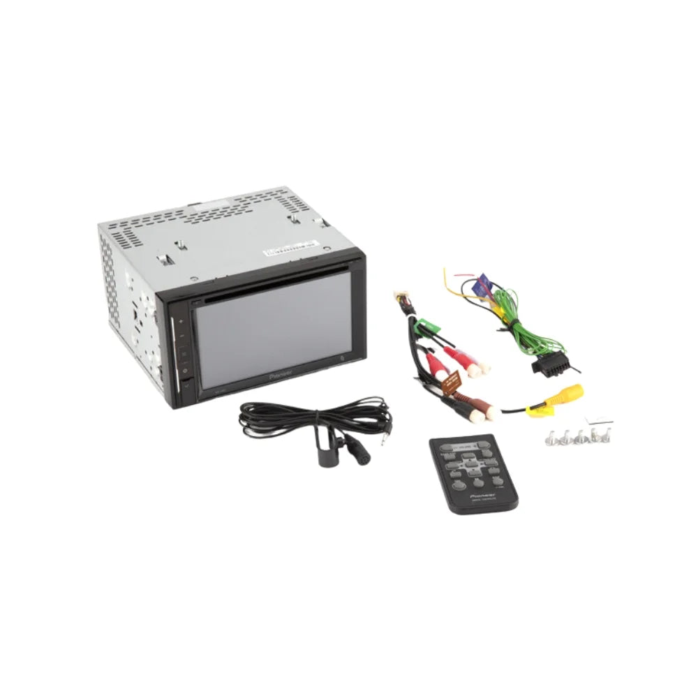 KIT4688 Bundle for 2008-2010 Chrysler 300 W/ Pioneer Double DIN Car Sizetereo with Bluetooth/Backup Camera/Installation Kit/in-Dash DVD/CD AM/FM 6.2" WVGA Touchscreen Digital Media Receiver