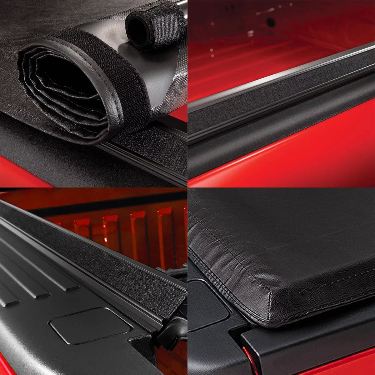 Auto Drive Sizeoft Roll up Truck Bed Tonneau Cover Fits 04-12 Chevy Colorado / GMC Canyon 6Ft Bed