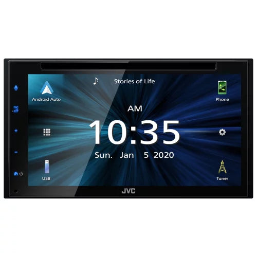 JVC KW-V66BT 6.8" Car CD/DVD Player Apple Carplay Android Receiver+Backup Camera