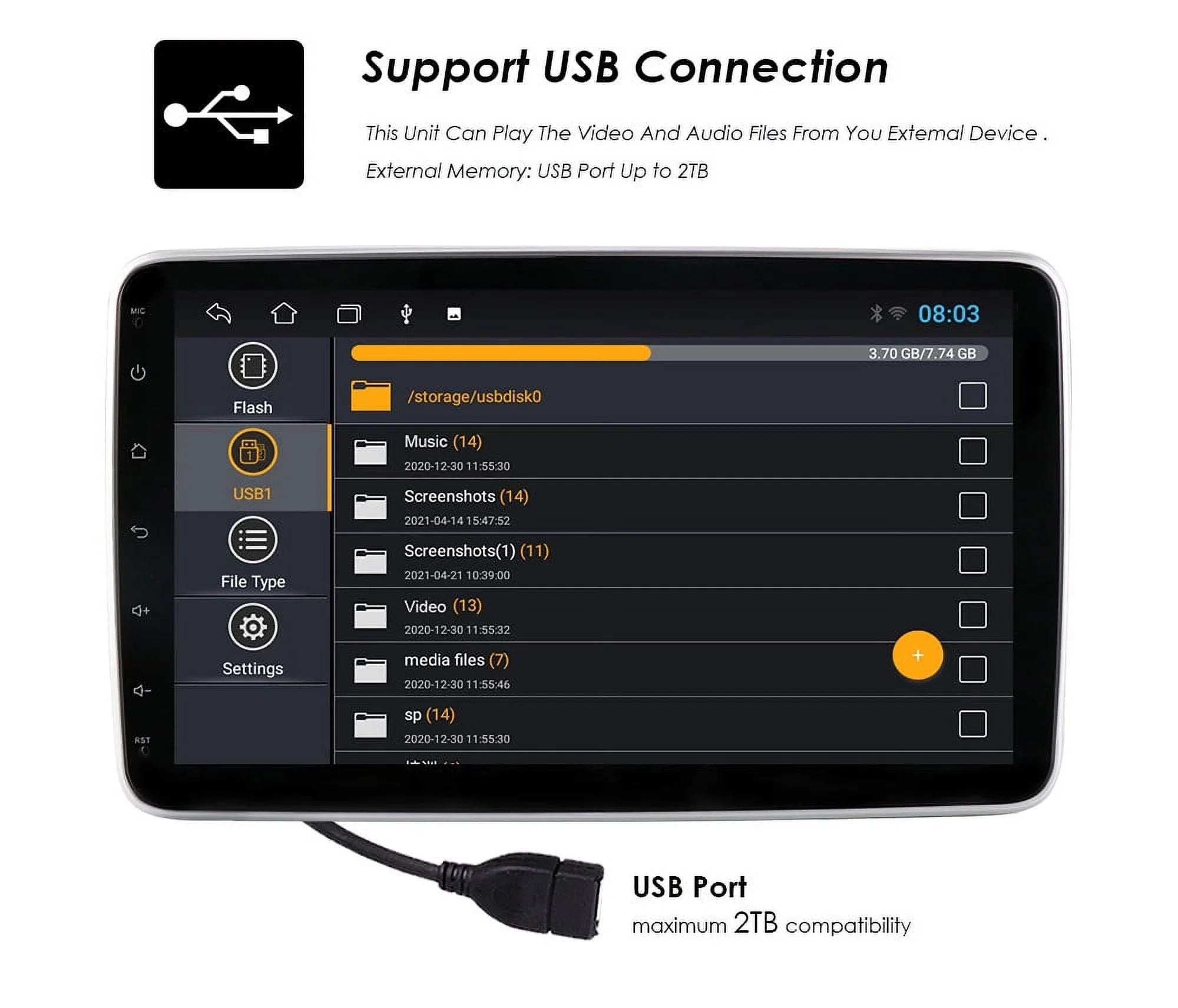 Hizpo Sizeingle 1 DIN Rotatable 10.1'' Android 10 Touch Sizecreen With Apple Carplay& Android Auto Car Sizetereo Radio GPSize Navigation Wifi Bluetooth