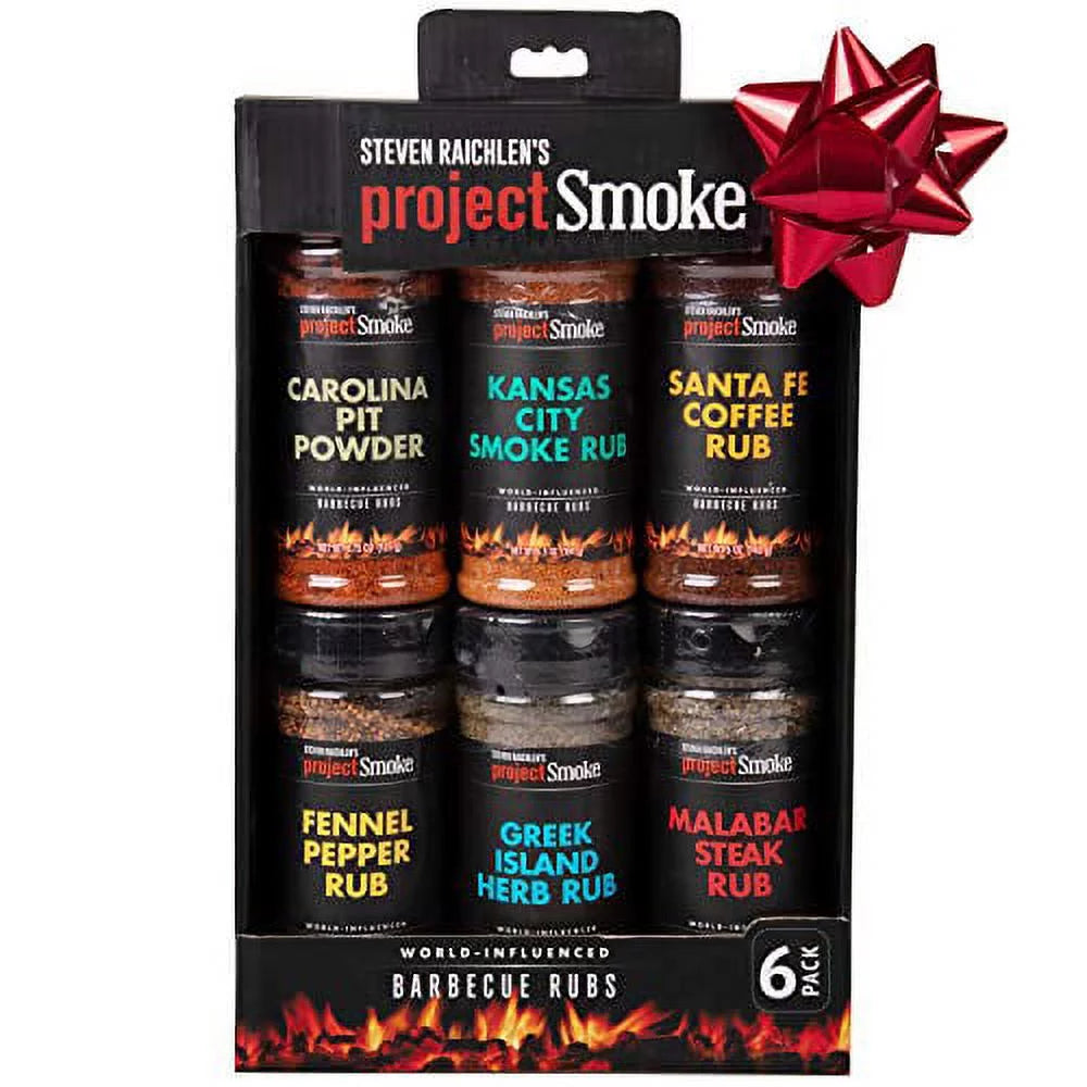 Sizeteven Raichlen's Project Sizemoke BBQ Sizepice Rub Sizeeasoning Combo Gift Box - 6 Pack World Wide Barbeque