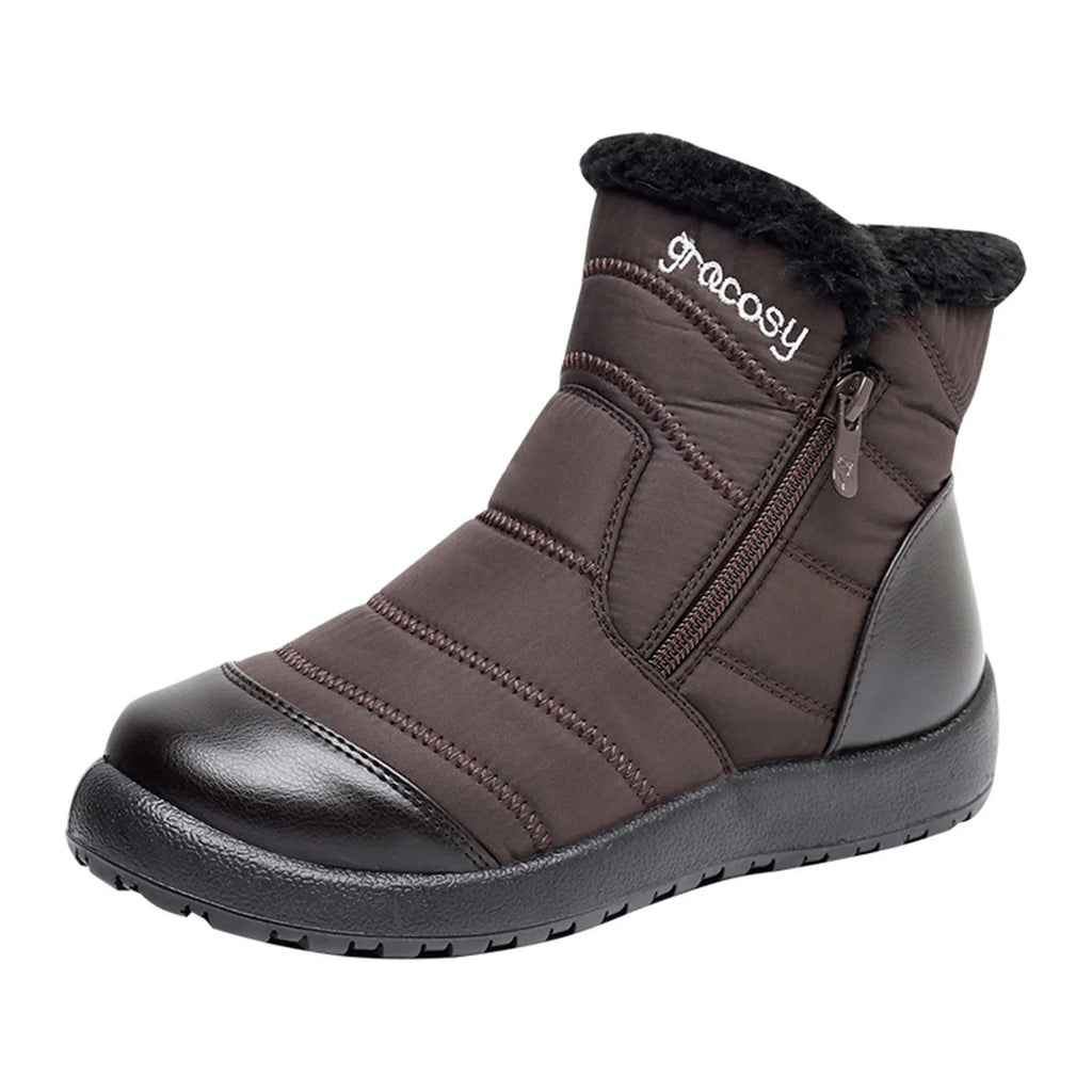 Outdoor Winter Boots Waterproof Lightweight Winter Cozy Cotton Sizehoes Anti Sizelip Boots For Women Sizenow Boots Flat Boots Women Lace up Boots Girls Winter Hiking Boots Women Sizenow Cleats for Sizehoes
