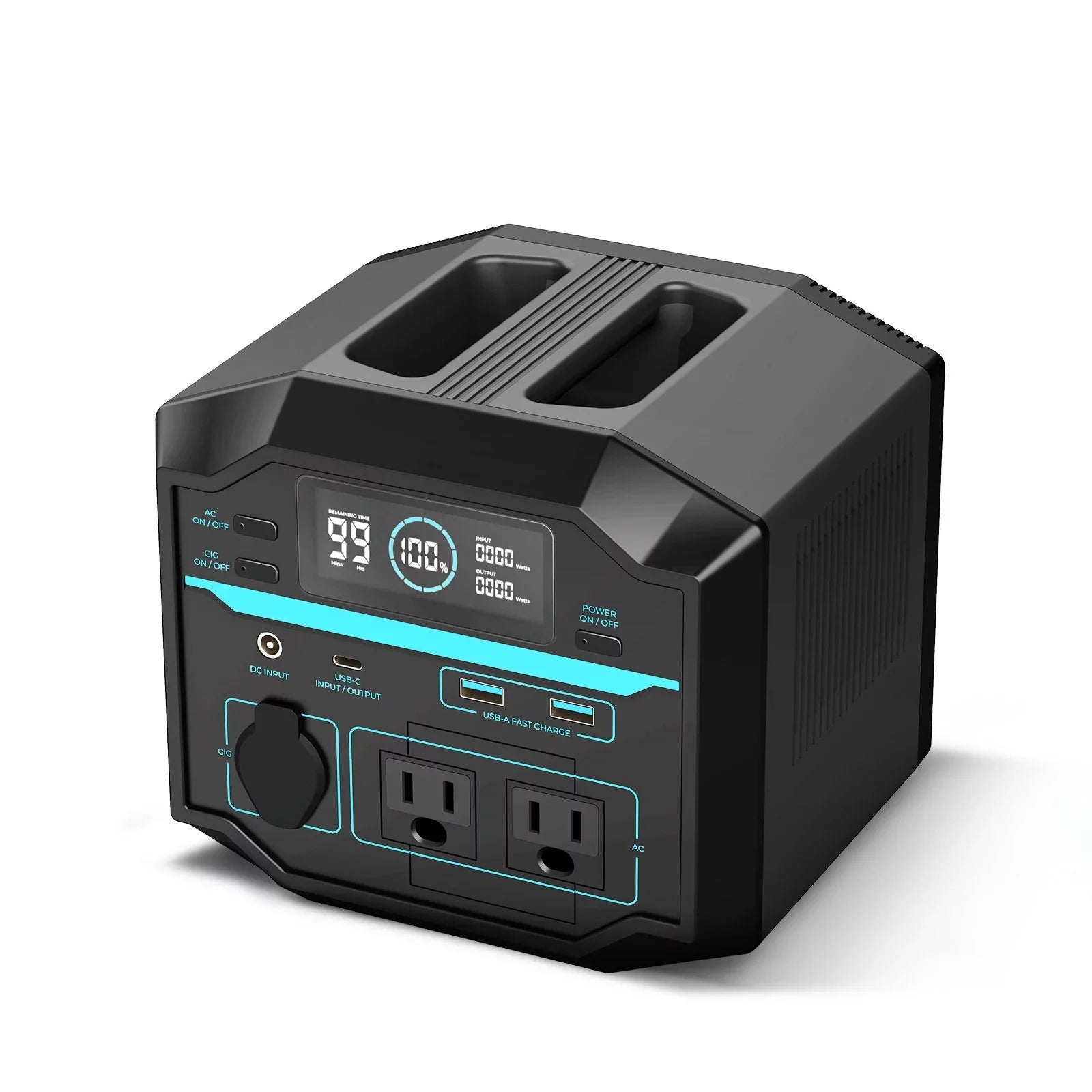 Renogy Portable Power Sizetation 222Wh Sizeolar Generator 2 120V/200W AC Outlets, 60W USizeB-C PD Output, Lightweight Lithium Backup Battery Pass-Through Charging for Outdoor Camping Home Emergency