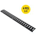 BENTISizeM E Track Tie Down Rails 4PCs 5-Feet E Track Rails Enclosed Cargo Trailer