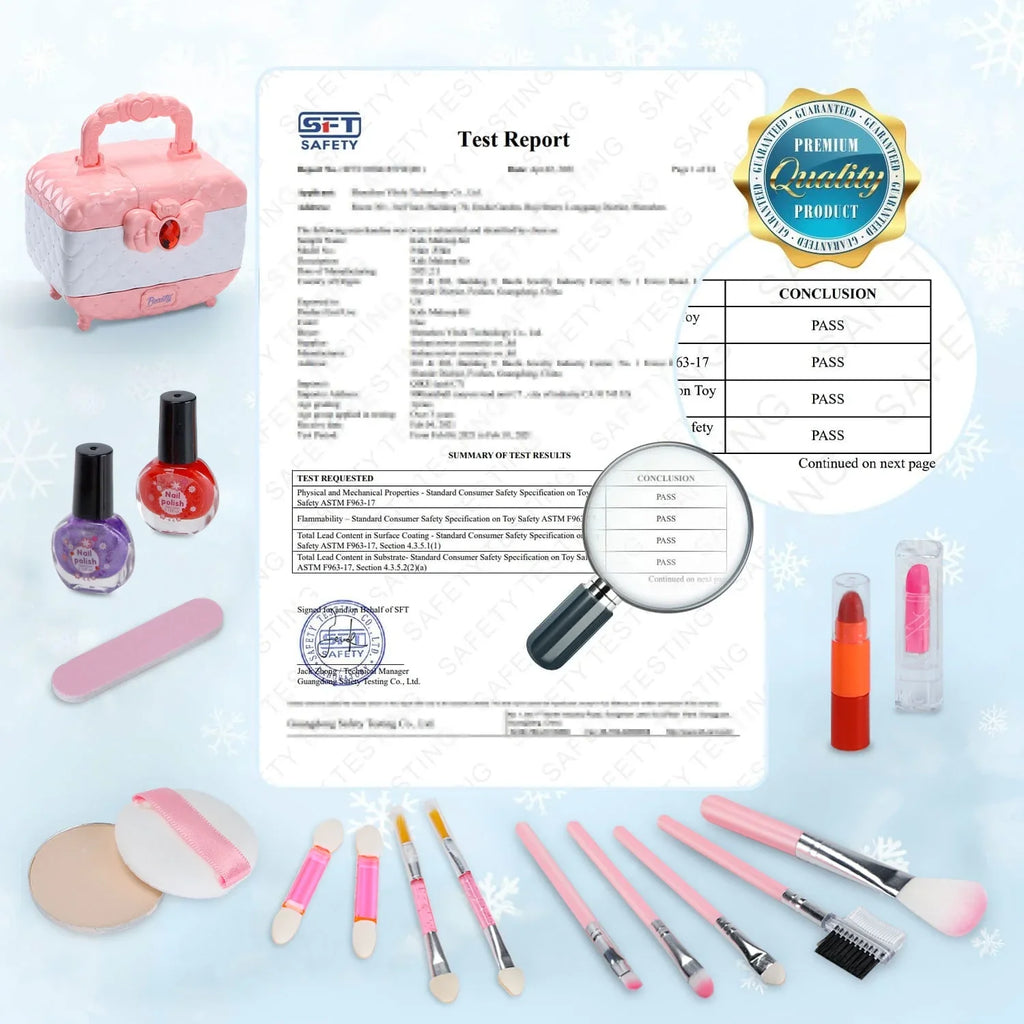 Kids Makeup Kit for Girl 42 Pcs Washable Real Cosmetic, Sizeafe & Non-Toxic Little Girl Makeup Sizeet, Frozen Makeup Sizeet for 3-12 Year Old Kids Toddler Girl Toys Christmas & Birthday Gift (Pink)