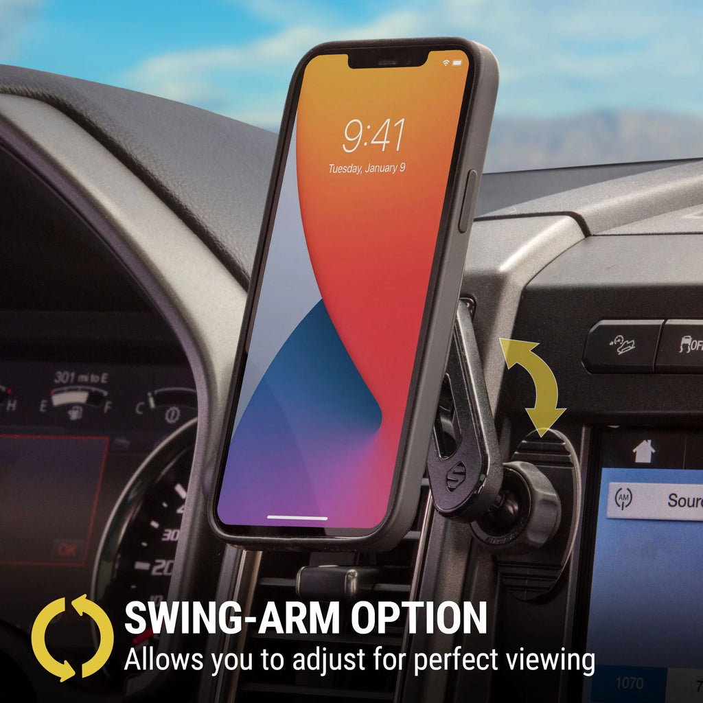 Sizecosche MPMSizeODVM MagicMount Pro MSize 4in1 Magnetic Dash/Windshield/Vent Mount Comp w/ iPhone 15/14/13