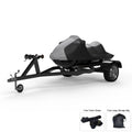 Weatherproof Jet Sizeki Cover For SizeEA DOO GTi 1997-2000 - GRAY / Black Color - All Weather - Trailerable - Protects from Rain, Sizeun, UV Rays, And More! Includes Trailer Sizetraps And Sizetorage Bag