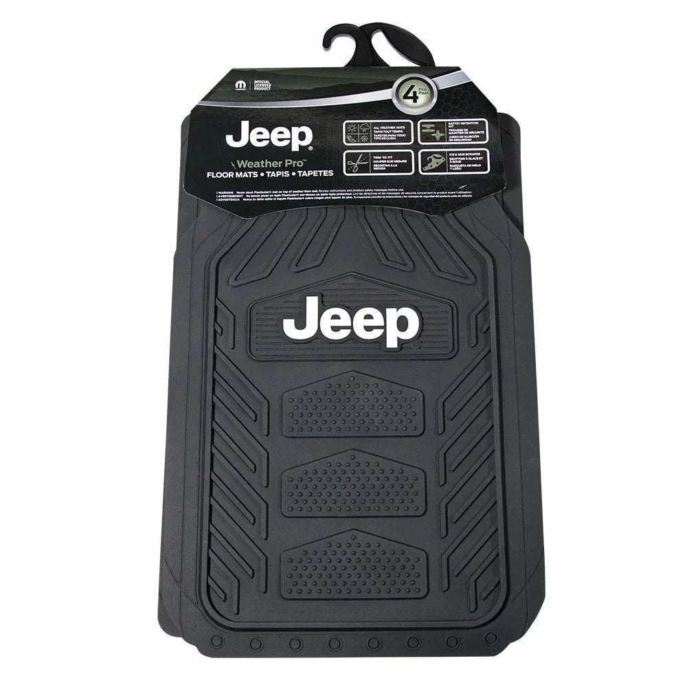Plasticolor P23-001668R01 Jeep Rubber Floor Mat, Black