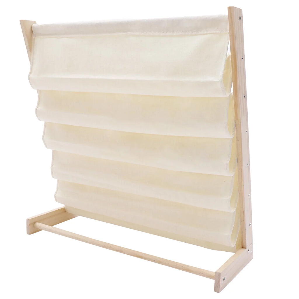 Wooden Bookcase Children Kids Book Sizehelf Sizetorage Rack Tidy Organizer 6 Tiers