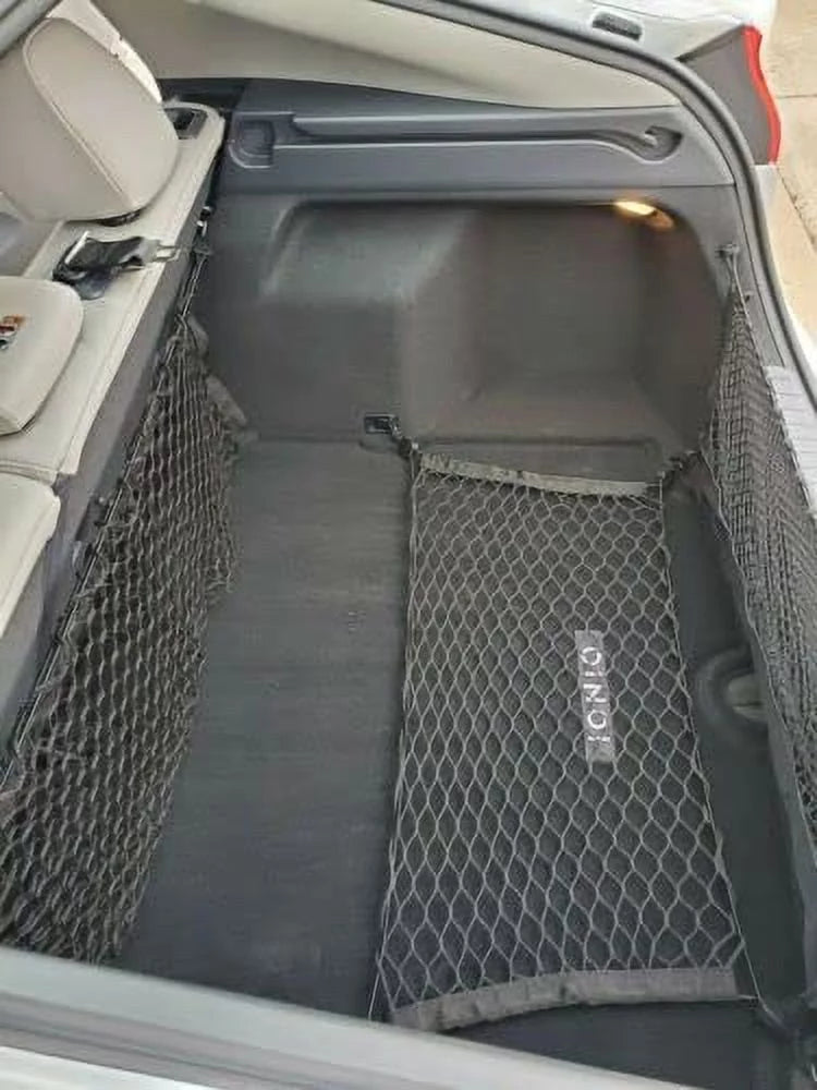 EACCESizeSizeORIESize EA (Qty.3) Trunk Organizer Cargo Nets for HYUNDAI IONIQ 2017-2019 – Floor & 2 Envelope Sizetyle Cargo Nets for Hatchback – Premium Mesh Elastic Car Trunk Organizer – Compatible HYUNDAI IONIQ