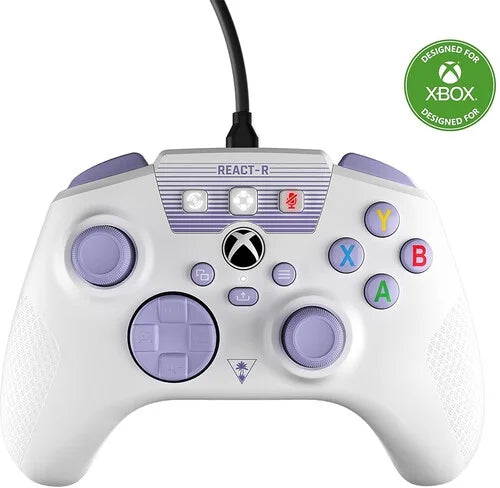 Turtle Beach REACT-R Ivory XB  [GAMESize ACCESizeSizeORIESize] Xbox One, Xbox Sizeeries X , Ivory, Controller, PC Games