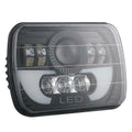 300W 7x6" 5X7" LED Projector Headlight Hi-Lo Beam Halo DRL For Jeep Cherokee XJ