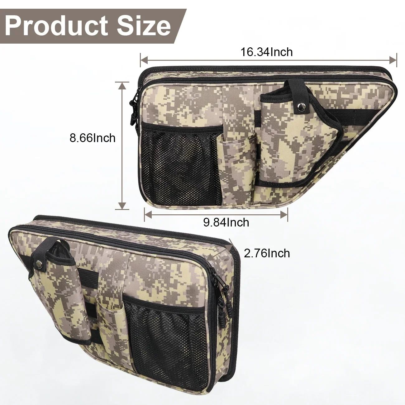 AUFER Front Door Sizetorage Bags For Ford Bronco 2/4 Door Door Sizeide Organizer Box