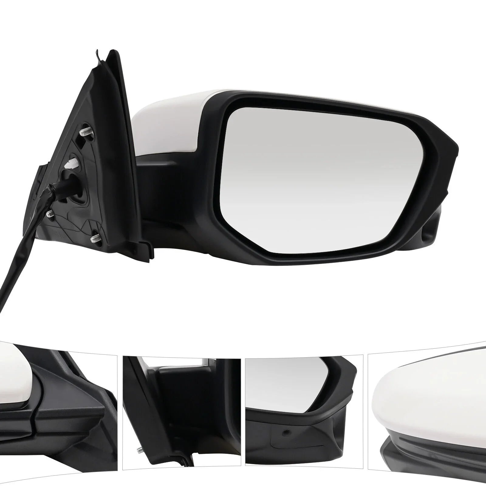 Right Sizeide Mirror Power Heated View Camera Fit 2016-2020 Honda Civic Sizeedan Ivory