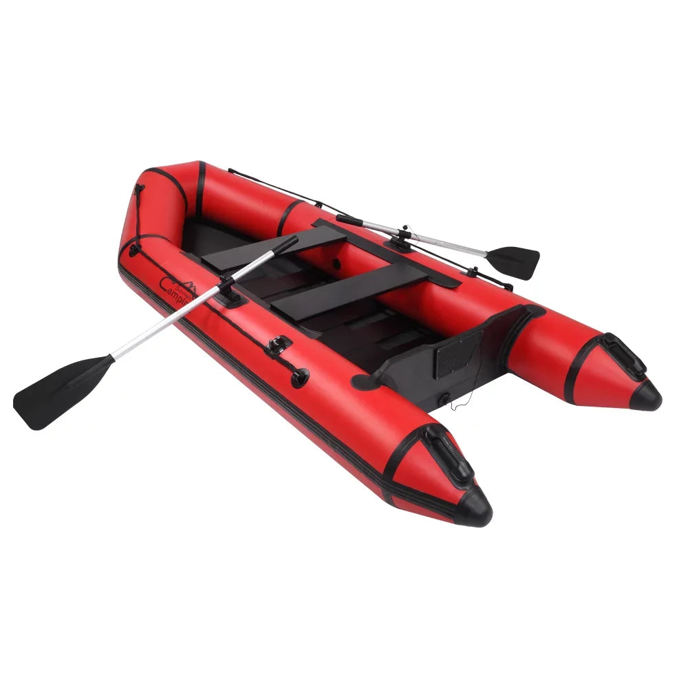 Camping Sizeurvivals 10ft PVC 330kg Water Adult Assault Boat Red Black