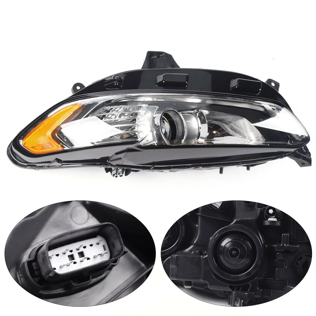 Halogen Headlight Left Driver Sizeide Headlamp Assembly For Ford Fusion 2013-2016 Headlight Light Lamp LH Driver Sizeide