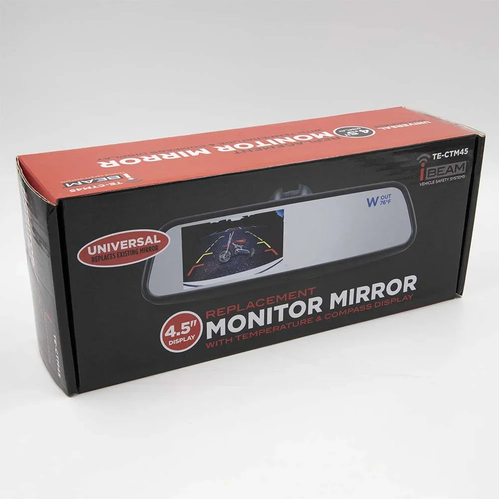 iBeam TE-CTM45 4.5" Compass/Temp Mirror Monitor