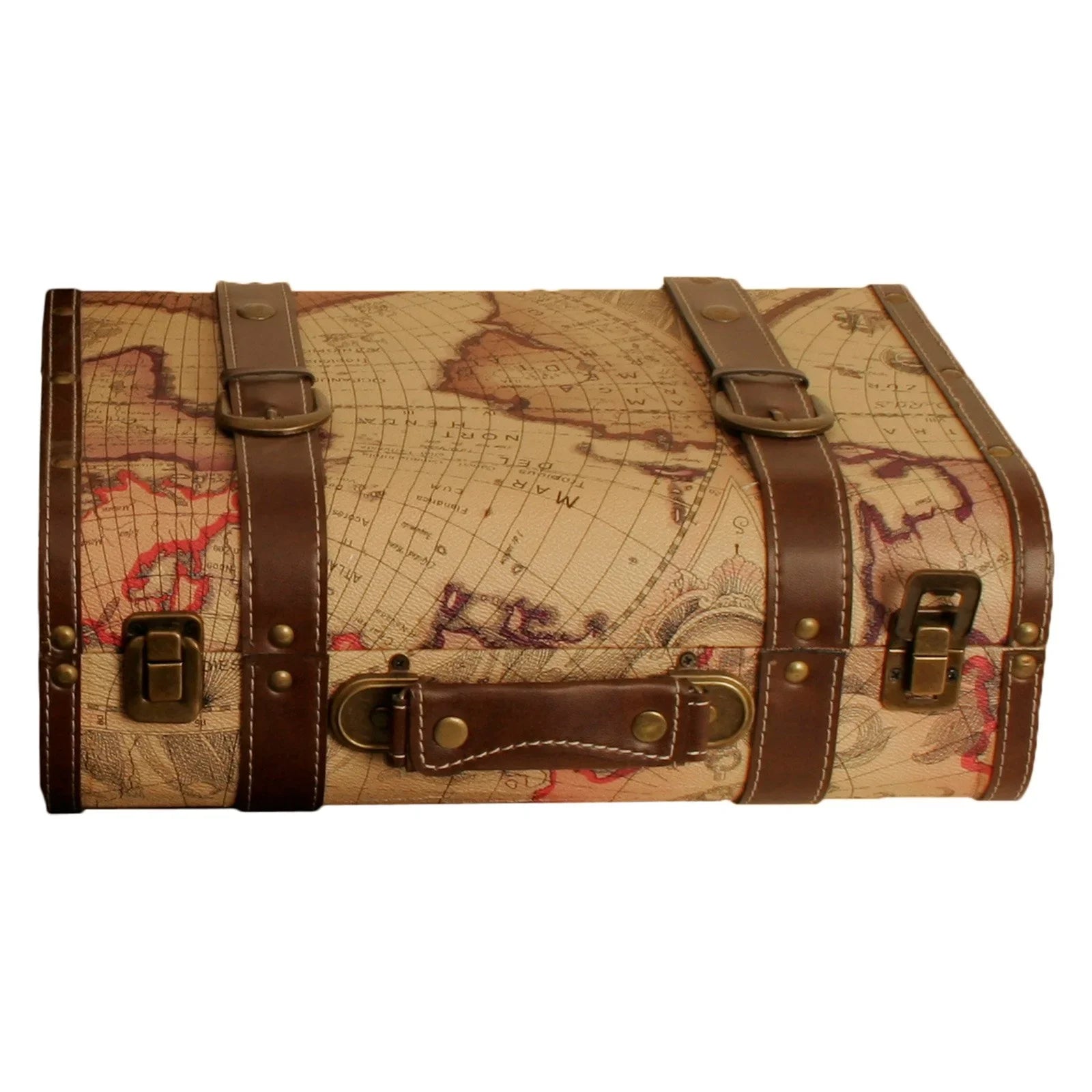 Wald Import Map Faux Leather Sizeuitcase