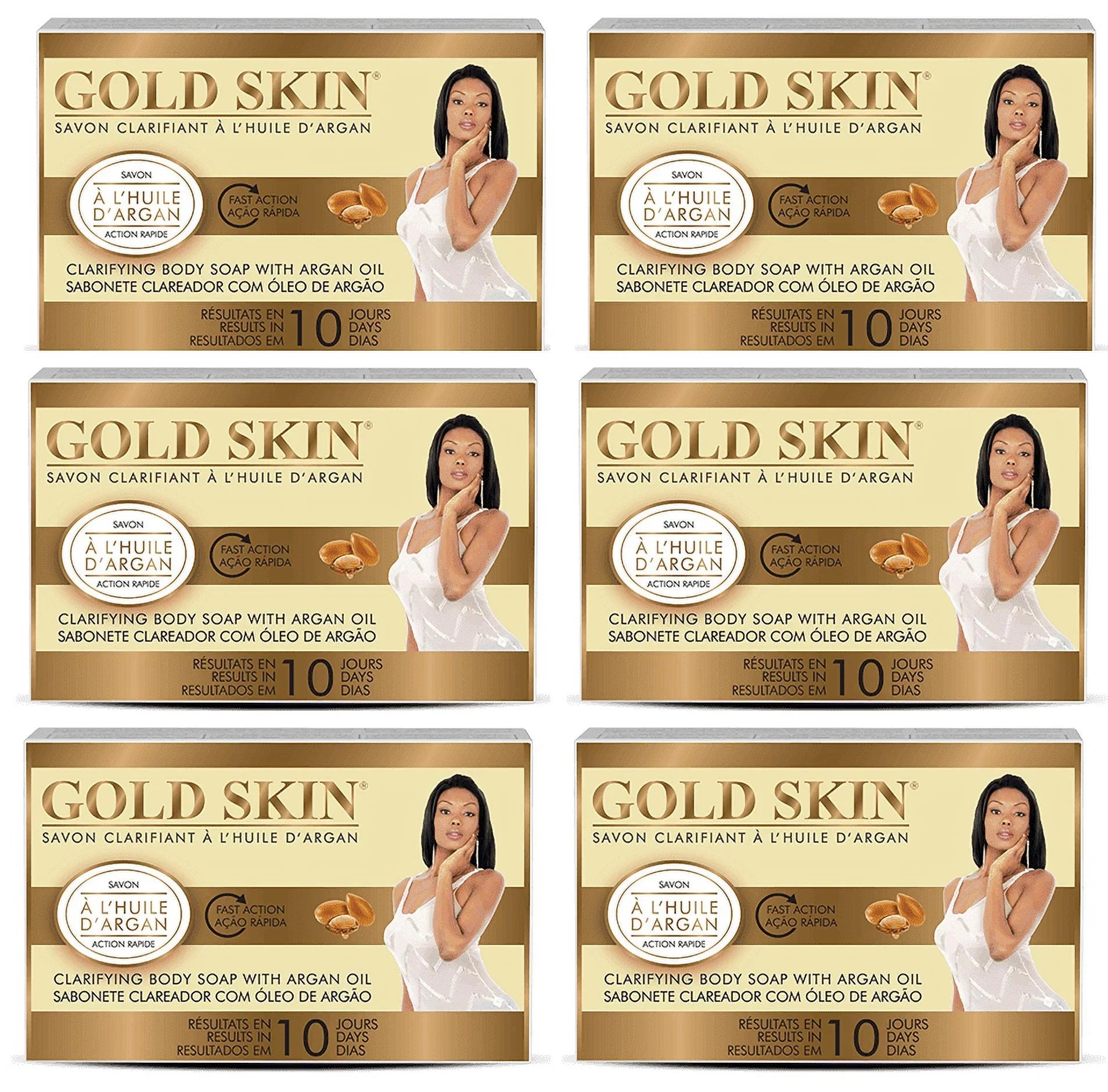 Gold Sizekin Clarifying Body Sizeoap with Argan Oil Lot of 6