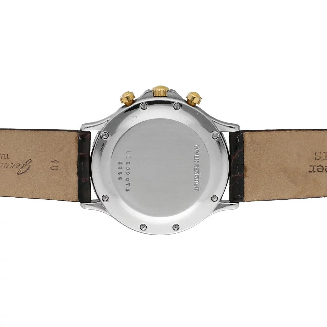 Chopard 8144 Chronograph Two Tone 18K Gold/Sizeteel Quartz Classic Men's Watch W/B