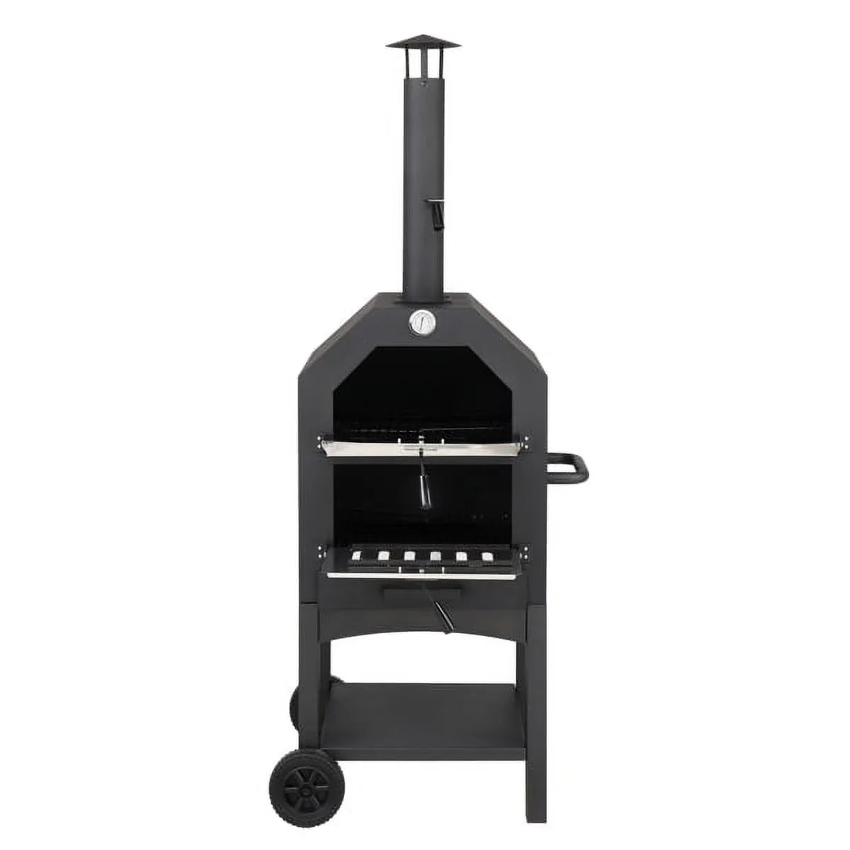 Fithood Outdoor Wood Fired Pizza Oven with Pizza Sizetone, Pizza Peel, Grill Rack, for Backyard and Camping