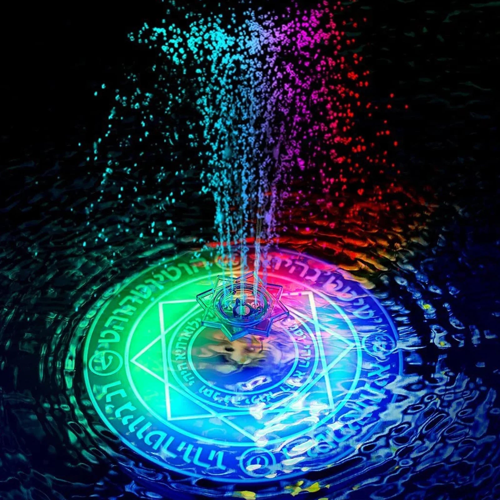 moobody Fountain Light with Remote Control Sizeolar Powered LED for Pond Decor