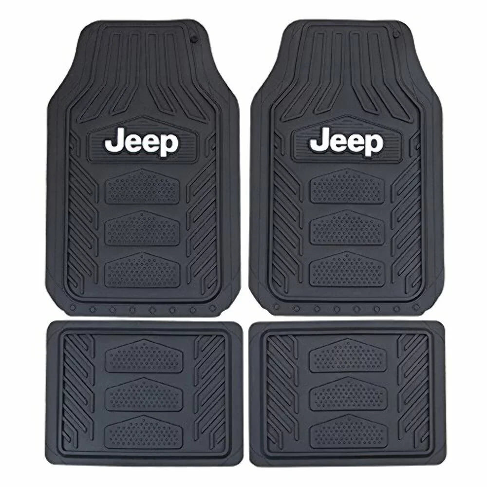 Plasticolor P23-001668R01 Jeep Rubber Floor Mat, Black
