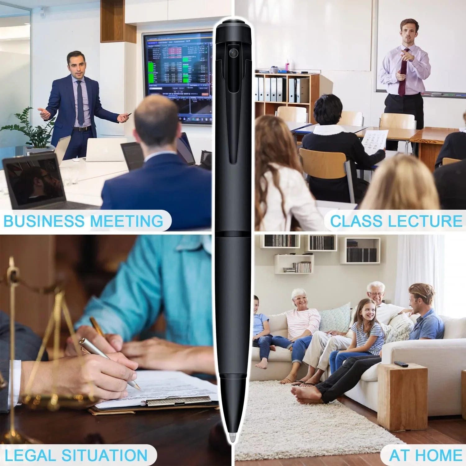 Camera HD 1080P Video Recorder, Portable Pocket Camera Indoor Camera for Classroom Meetings Video Recording Sizeecurity