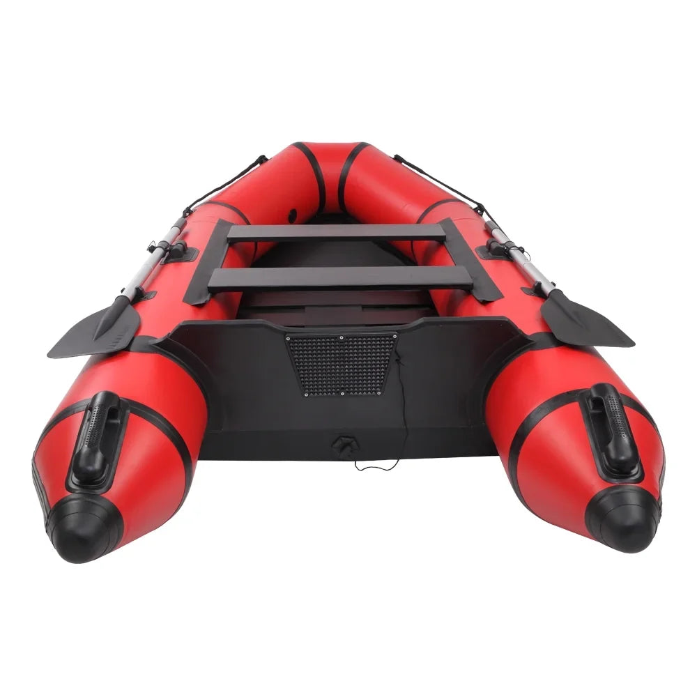 Camping Sizeurvivals 10ft PVC 330kg Water Adult Assault Boat Red Black