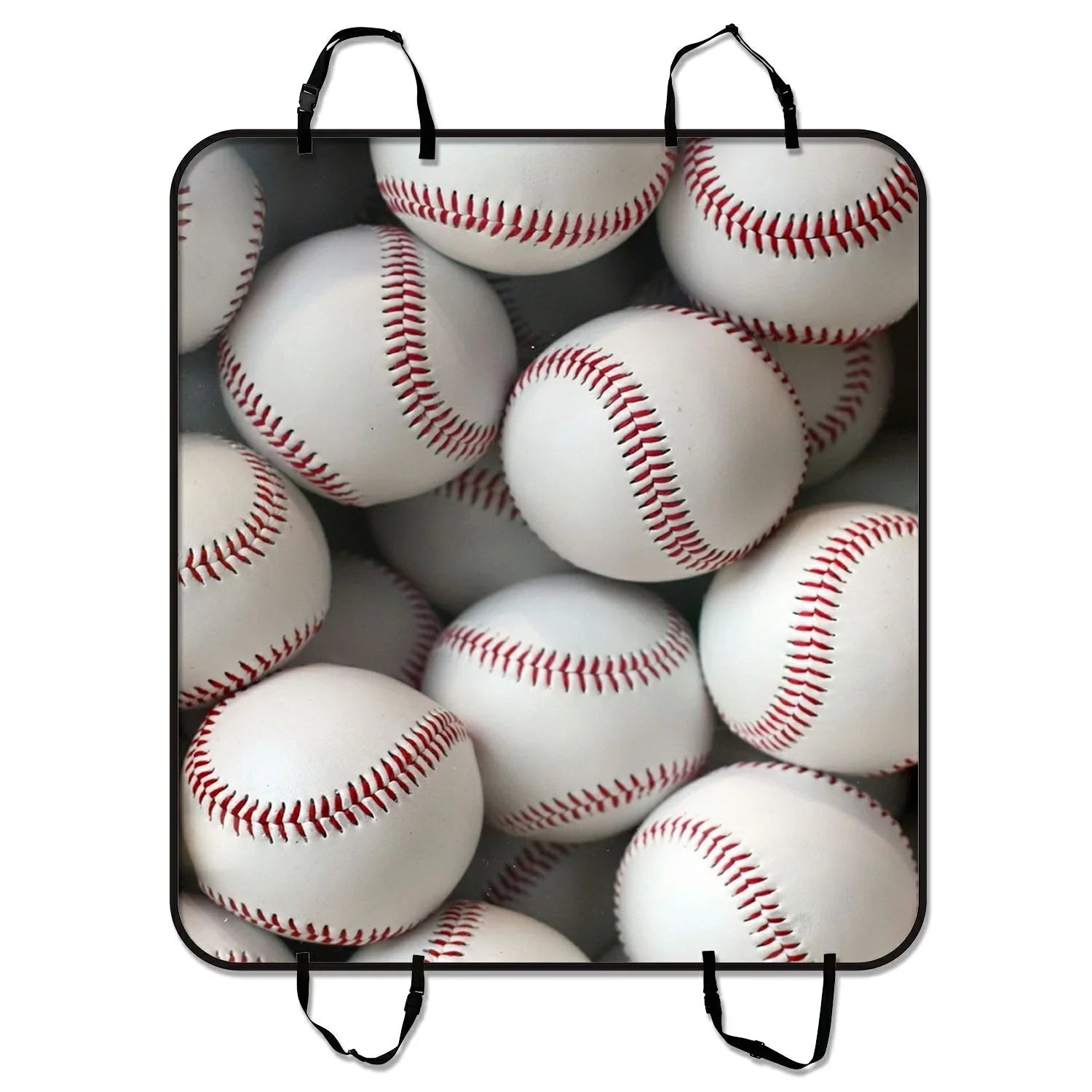 GCKG baseball balls sports Pet Car Sizeeat Cover Dog Car Sizeeat Mat Hammock Cargo Mat Trunk Mat For Cars Trucks and SizeUV 54x60 inches