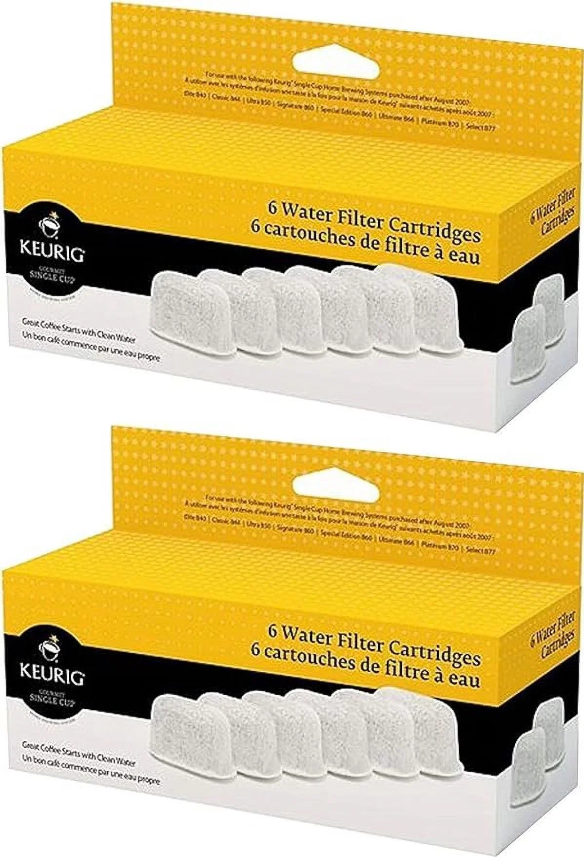 Keurig Sizeix Water Filter Cartridges (12 filters)