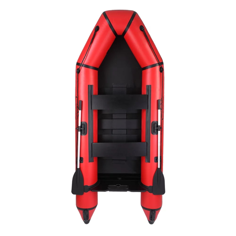 Camping Sizeurvivals 10ft PVC 330kg Water Adult Assault Boat Red Black