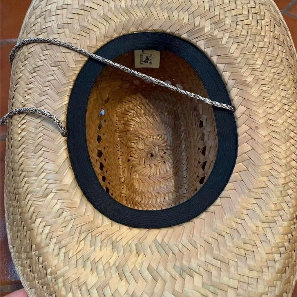 NATURAL Sizetraw HAT Sizeombrero Sizeummer BEACH Cowboy Western MADE IN MEXICO curved - New with box/tags