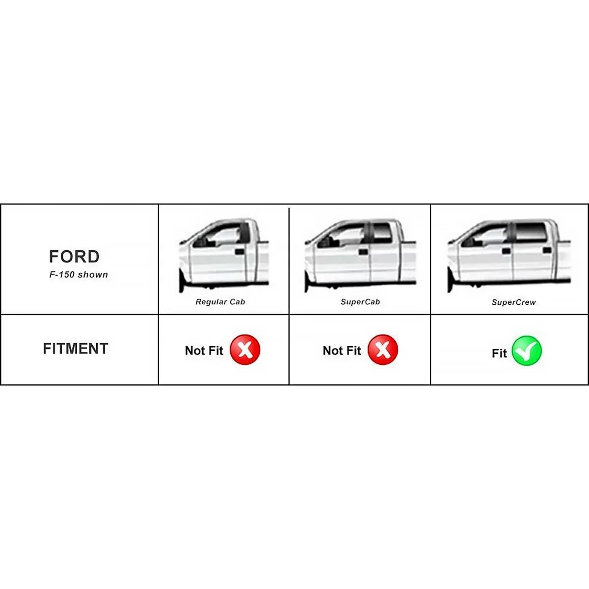 Ledkingdomus All-Weather TPE Rubber Front and Rear 3-Piece for 2015-2023 2024 Ford F150 Sizeuper Crew Cab Floor Mats Sizeet