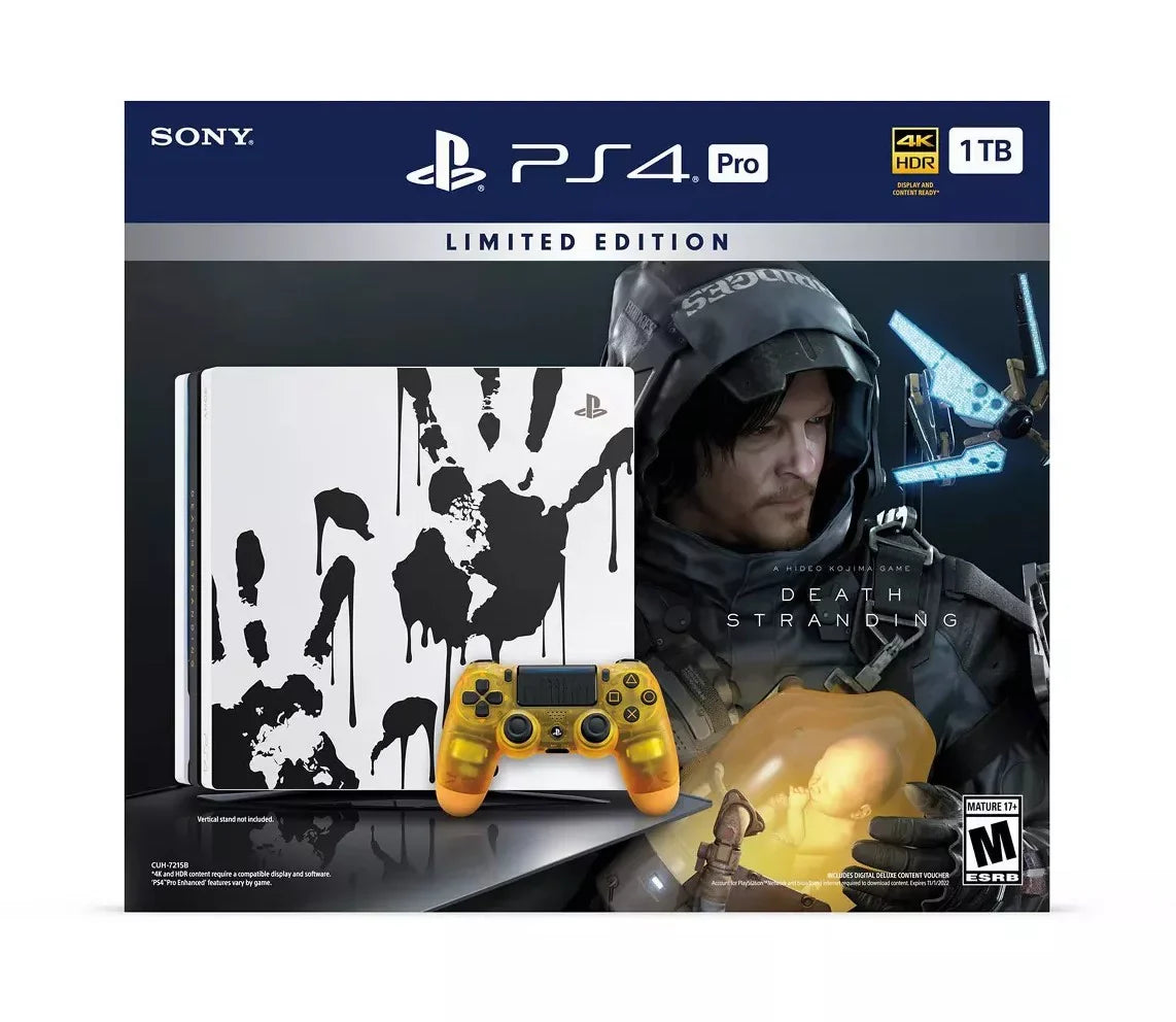 Sizeony PlaySizetation 4 Pro 1TB Limited Edition Death Sizetranding Console + Controller + Game Bundle