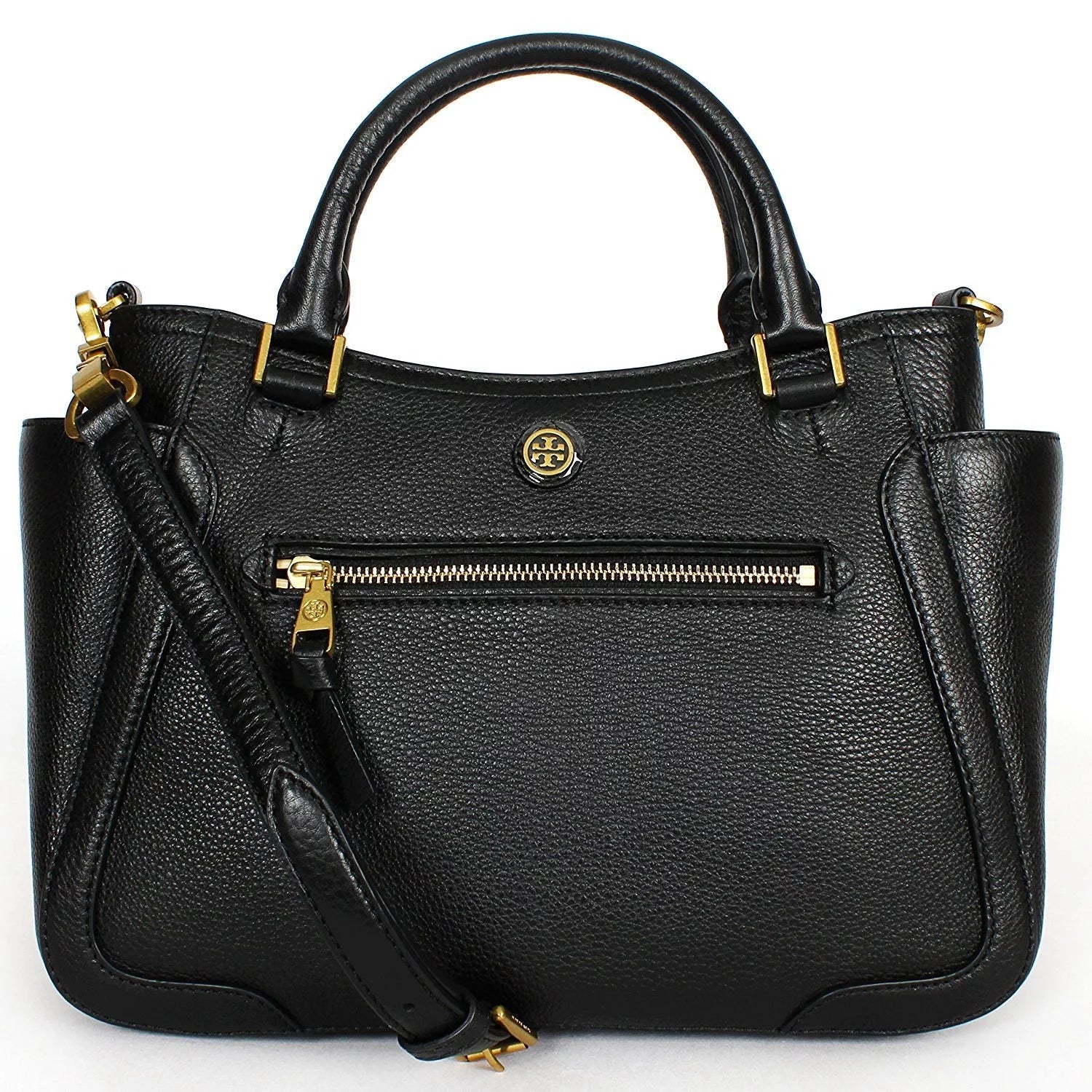 Tory Burch Women's Frances Sizemall Sizeatchel, Black, One Sizeize