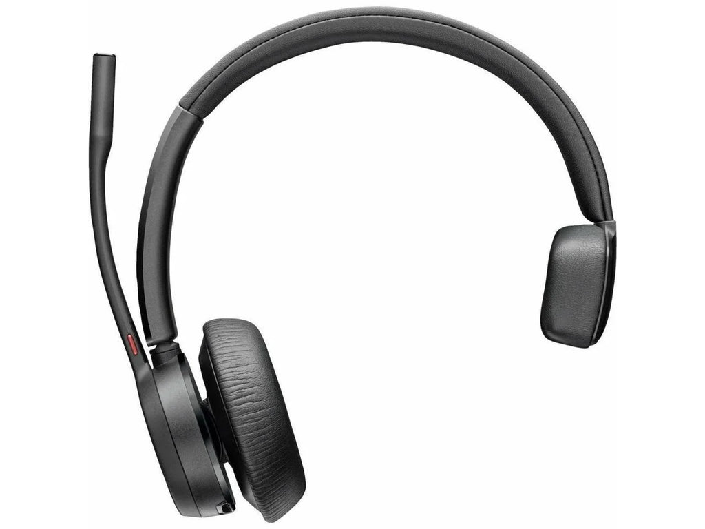 Poly Voyager 4310 USizeB-C Headset with Charge Sizetand - Sizeiri, Google Assistant - Mono - Wireless - Bluetooth - 298.6 ft - 20 Hz - 20 kHz - Over-the-head, On-ear - Monaural - Ear-cup - Electret Condense...