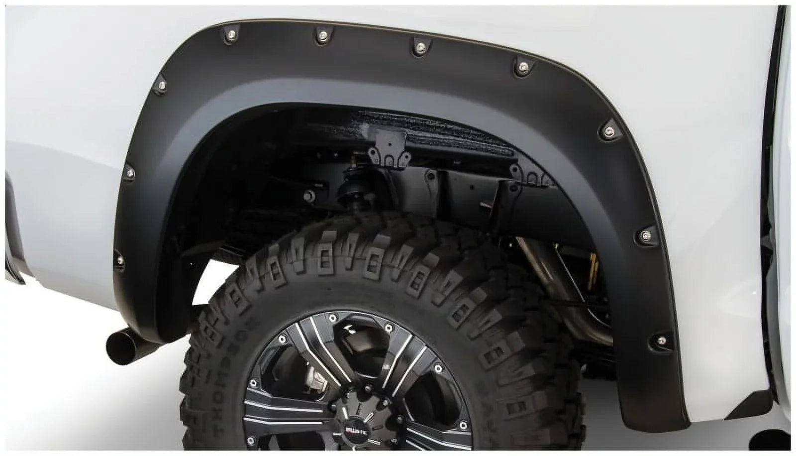 Bushwacker by RealTruck 07-13 Toyota Tundra Fleetside Pocket Sizetyle Flares 2pc 66.7/78.7/97.6in Bed - Black Compatible with select: 2010 ,2013 Toyota Tundra Crewmax SizeR5