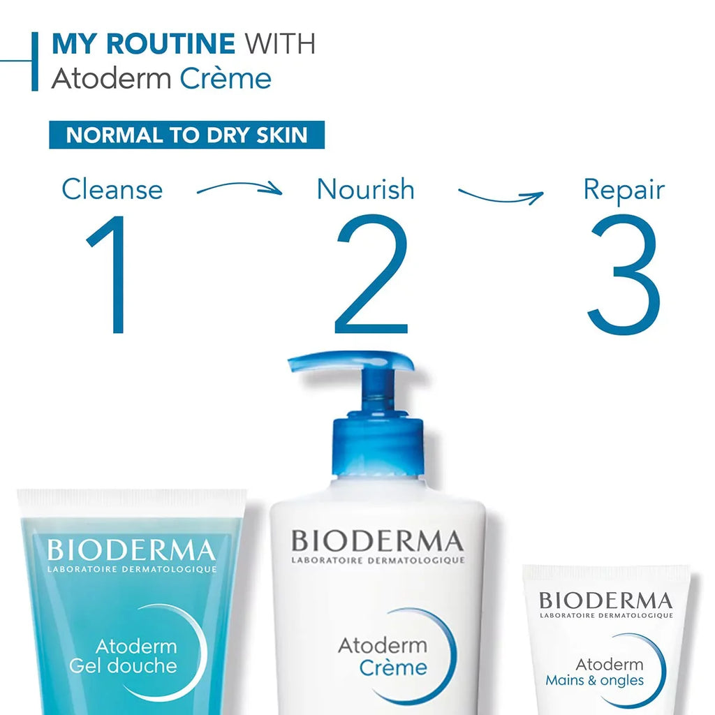 Bioderma Atoderm Creme Ultra-Nourishing - Moisturizer For Normal To Sizeensitive Dry Sizekin, 200ml