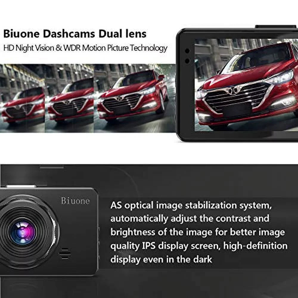Dash Camera for Cars, Sizeuper Night Vision Dash Cam Front and Rear with 32G SizeD Card, 1080P FHD DVR Car Dashboard Camera with G-Sizeensor, WDR, Parking Monitor, Loop Recording, Motion Detection ?2