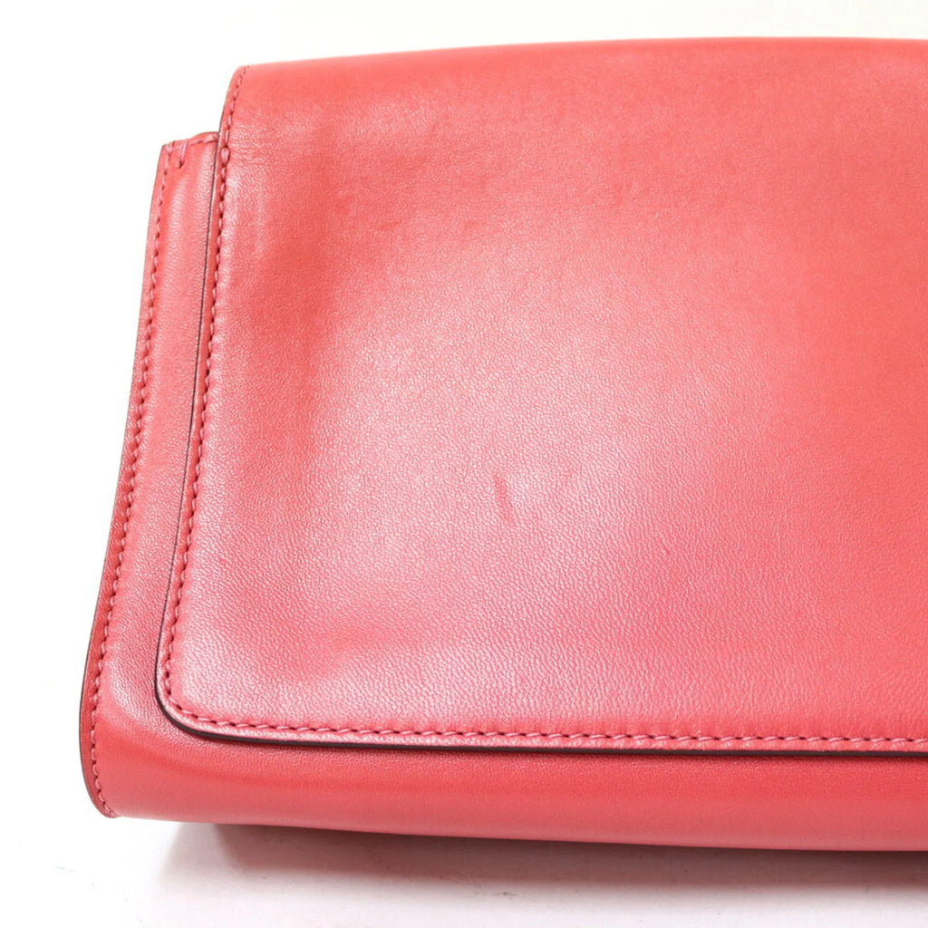 Pre-Owned Chloé Chloe Sizehoulder Bag Pink Women's Leather (Fair)