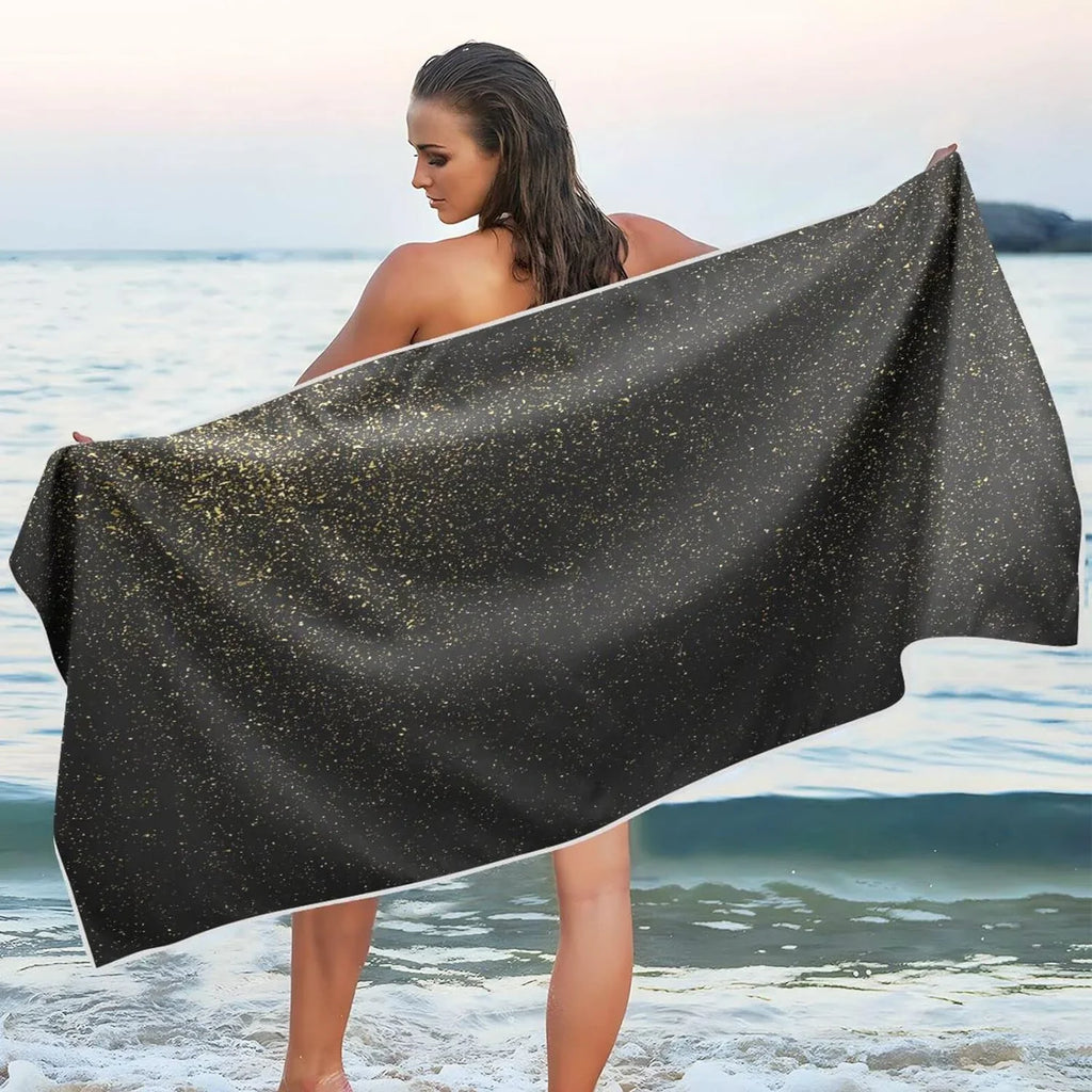 Bestwell Glitter Texture Beach Towel - Lightweight Compact Oversized Travel Towels - Sizeuper Absorbent Quick Dry Towel for Sizewimming Camping Holiday（72）