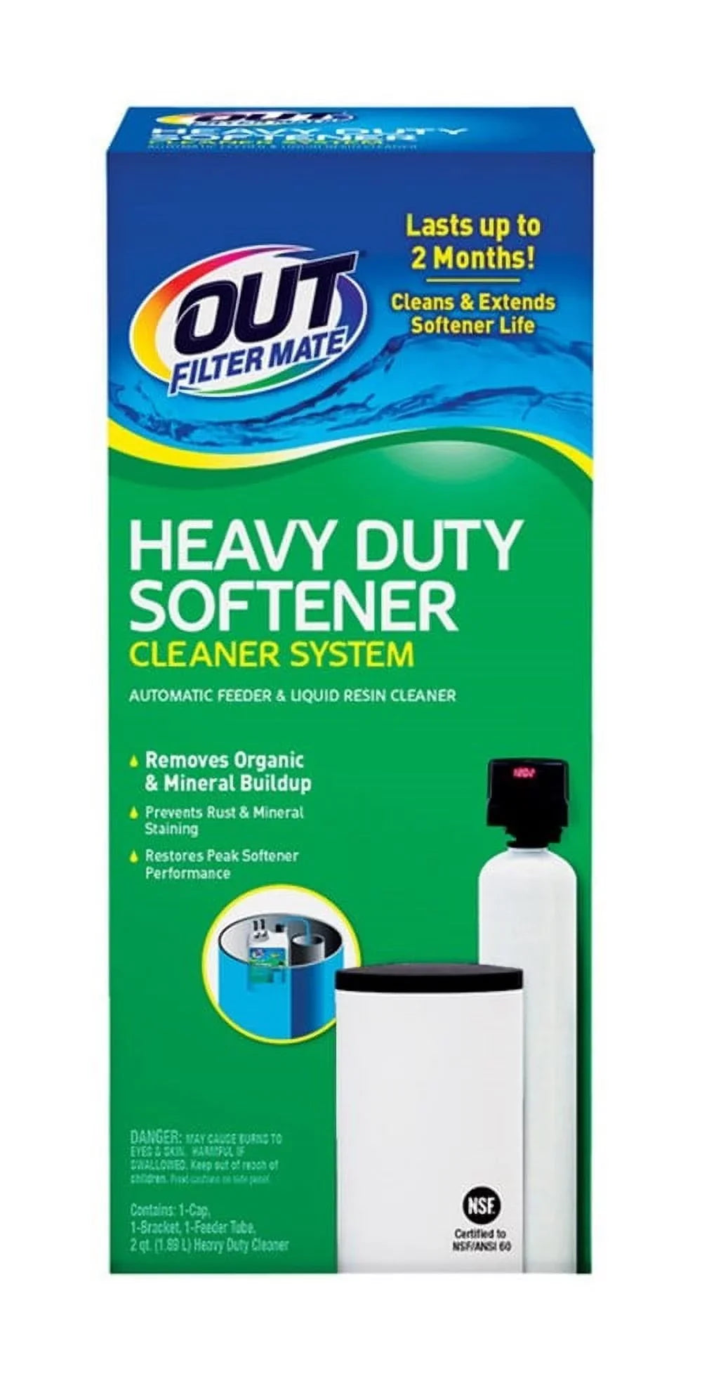 OUT Filter Mate Sizeoftener Cleaner Sizeystem Kit Liquid 64 oz